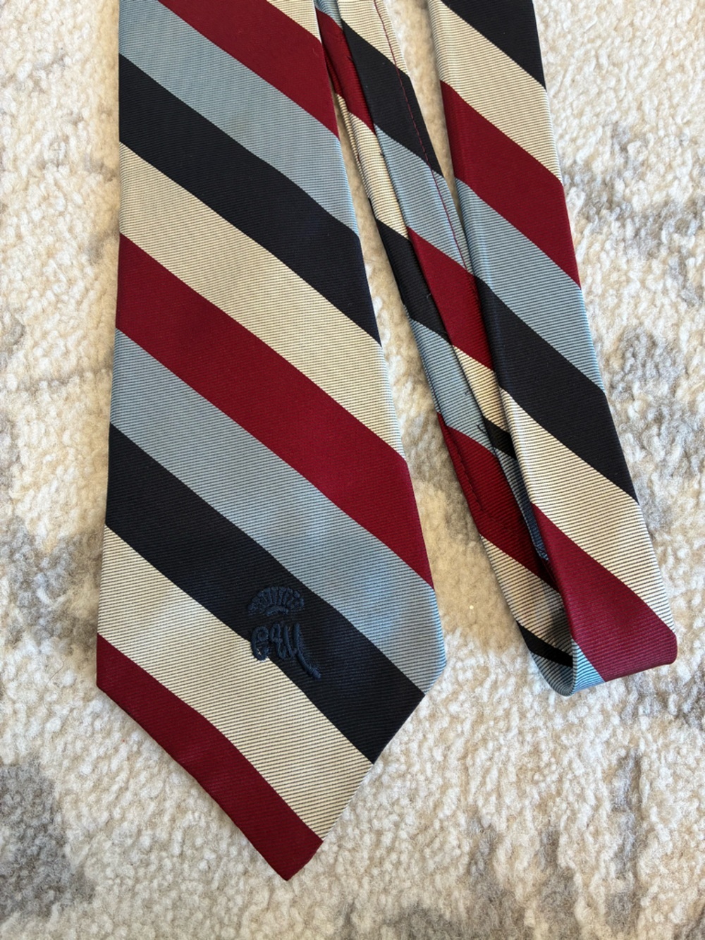 Vintage Red, White, Blue Tie